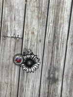 Flower and Bullet Necklace