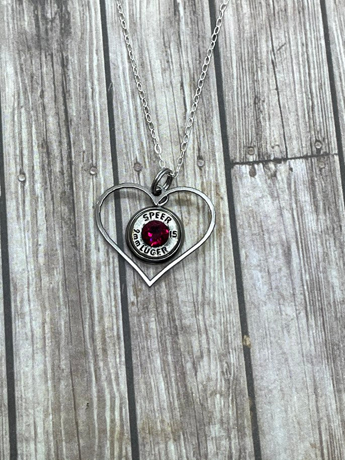 Heart Bullet Necklace