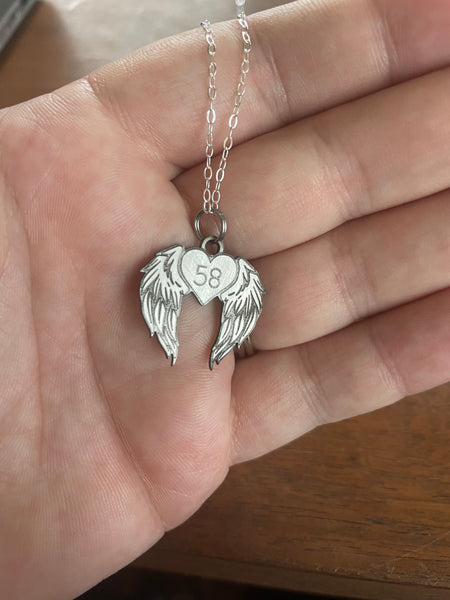 58 Angel wing necklace