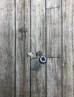 State Necklace with Bullet